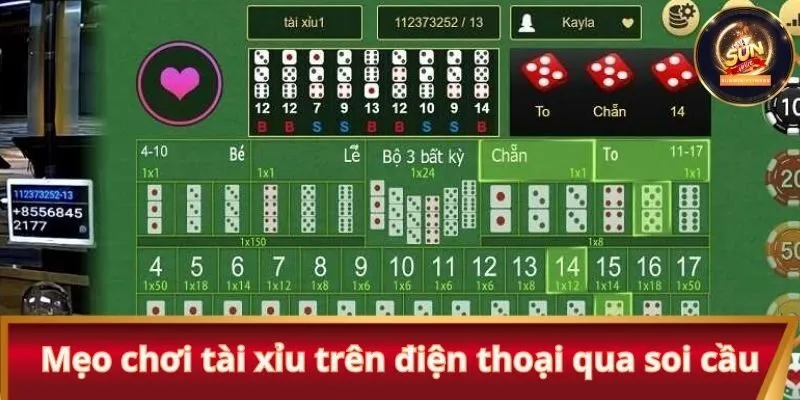 Mẹo chơi tài xỉu trên điện thoại qua soi cầu