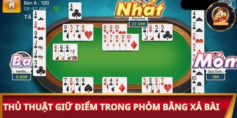 Thủ thuật giữ điểm trong phỏm bằng xả bài